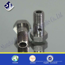 Hole with Stainless steel hex bolt